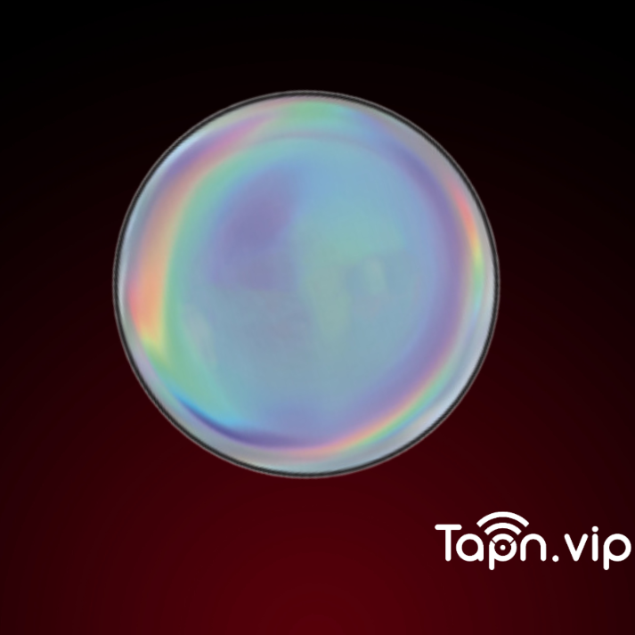 Tapn.vip NFC Sticky Hologram Gem  - Business Card